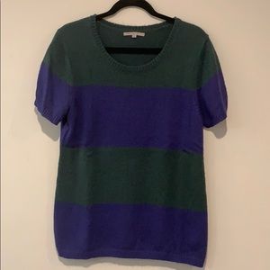 Last chance! Navy blue & green sweater top gap sz xl